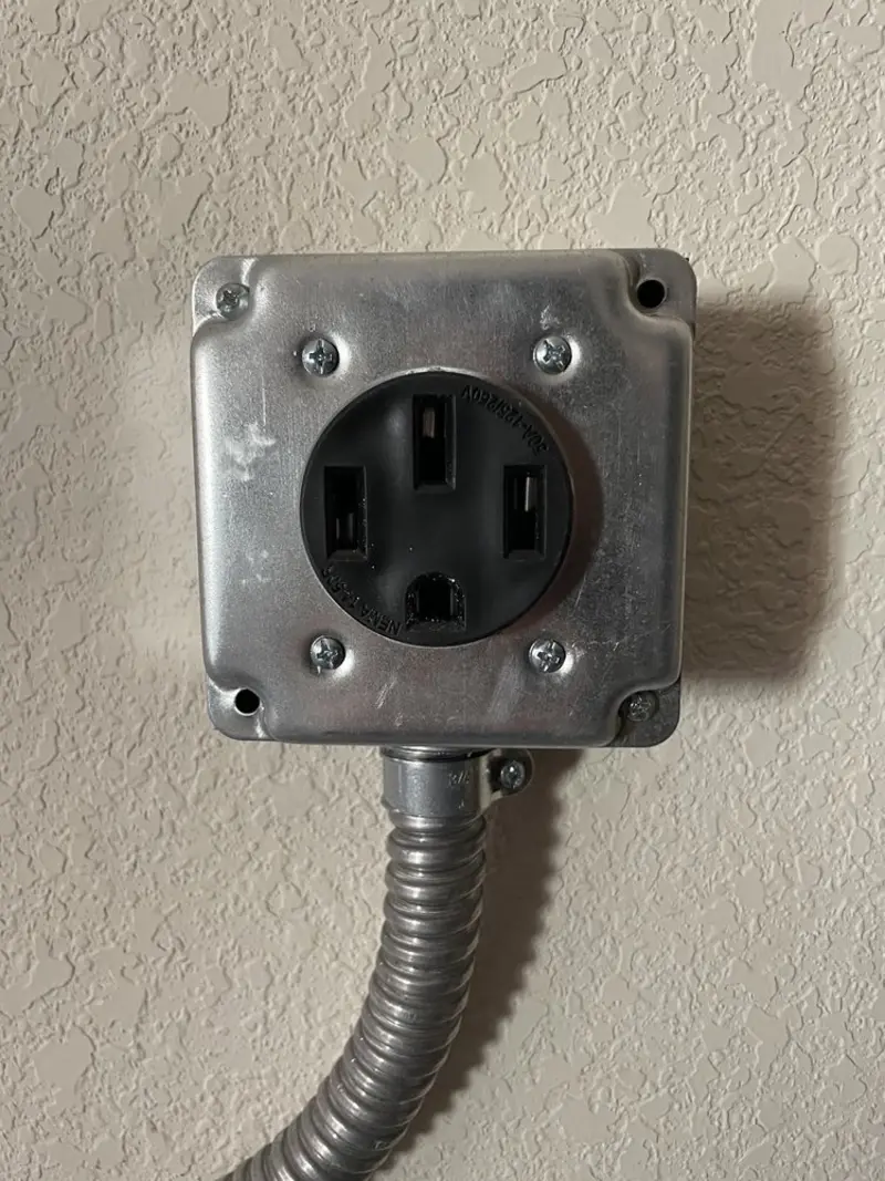 NEMA 14-50 outlet installed for Electrical Panel Upgrade in Freehold